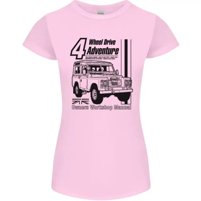 T-shirt 4 ruote motrici Adventure 4X4 Off Road donna Petite Cut 3
