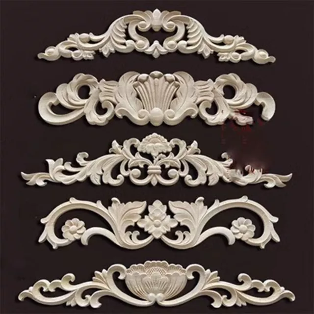 Natural Floral Wooden Figurines Crafts  Wall Door Decoration