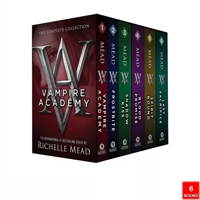 Vampire Academy Series Books 1-6 Collection Set by Richelle Mead (Shadow Kiss)