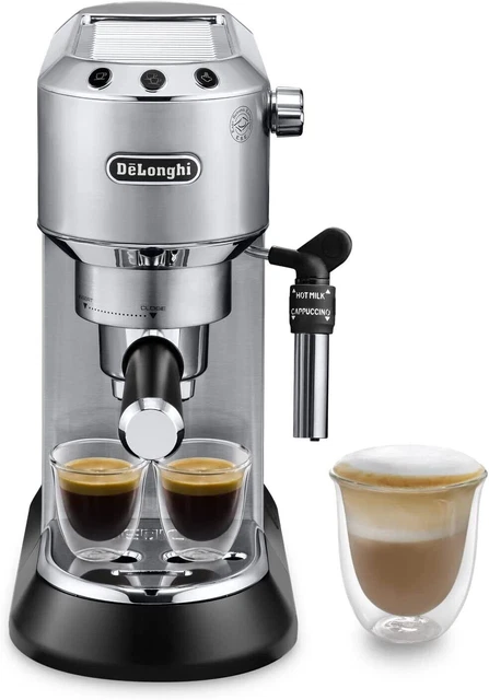 DeLonghi Macchina Caffè Espresso e Cappuccino Dedica Style EC685.M Argento 1350W