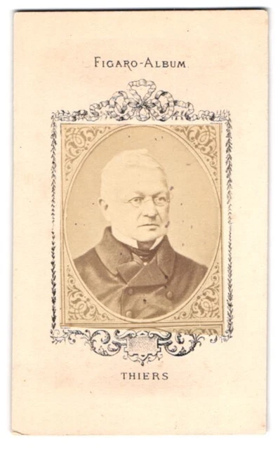 Fotografie Fotograf und Ort unbekannt, Portrait Thiers, Figaro-Album