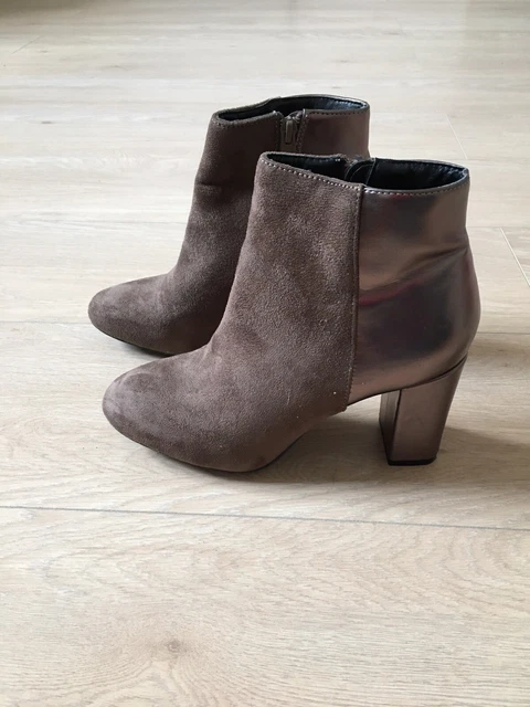 Bottines a talons marron taupe pointure 38 TBE 2