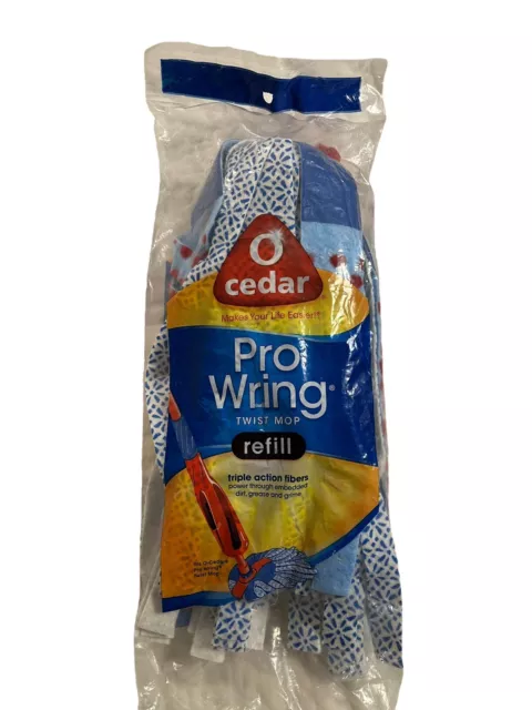 O Cedar Pro fregona giratoria cabezal de recarga fregona lavable embalaje antiguo 2011