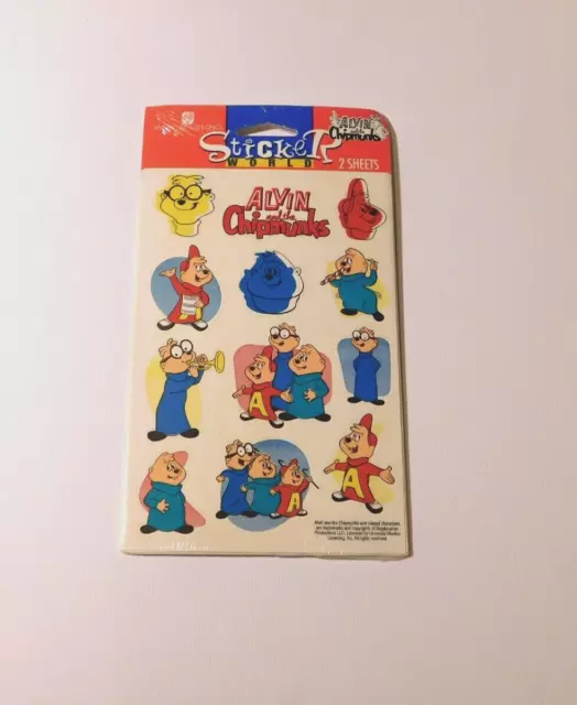 Sticker World ~Alvin and the Chipmunks~  Stickers American Greetings Sealed Pack