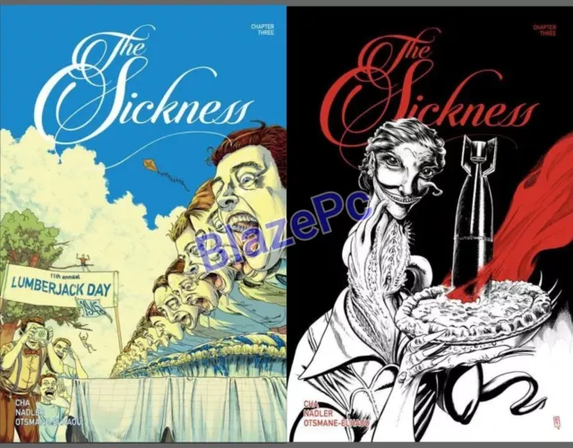 The Sickness #3 Cover A B Variant Set Options Uncivilized Books NM