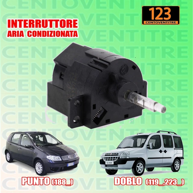 Commutatore Aria Condizionata Per Fiat Abarth 500 E Panda 1.2/1.3 – Ricambio Equivalente AG Parts, Montaggio A Vite, Plastica Resistente