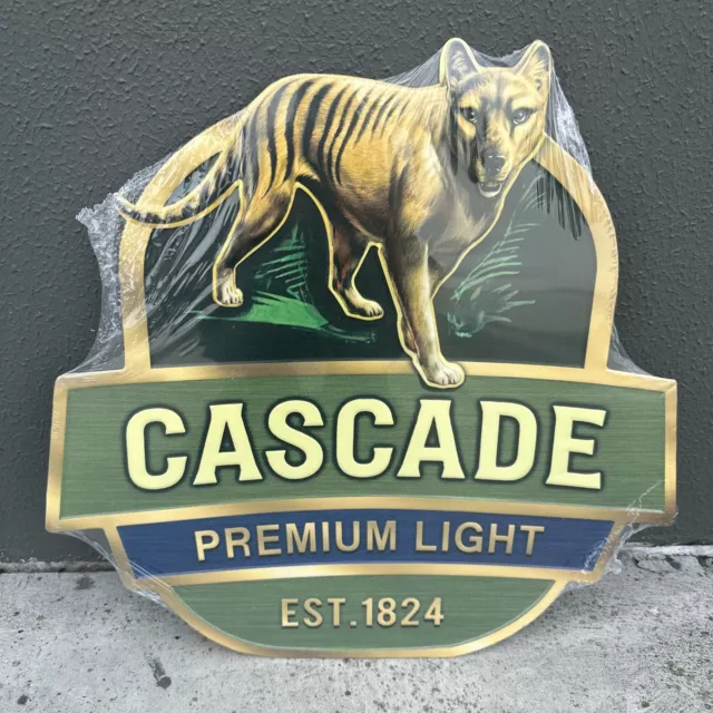 Cascade Premium Light Repro Embossed Metal Sign