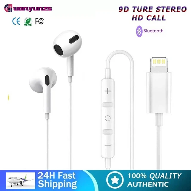 Écouteurs intra-auriculaires filaires, pour Iphone 11 pro X XS MAX XR 12 13 8 7