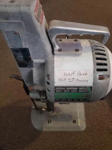 Wolf Pacer Fabric Material Cutter Series VIII Hand Operated Machine