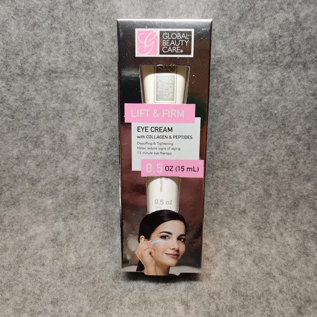 GLOBAL BEAUTY CARE Lift & Firm Eye Cream With Collagen & Peptides 0.5oz