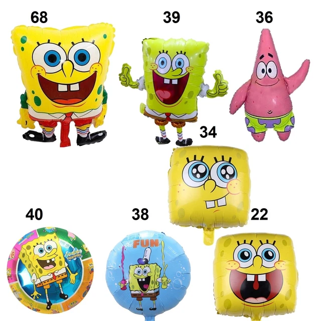 Job Lot  277 of Spongebob Squidworth Patrick Helium Foil Birthday Balloons