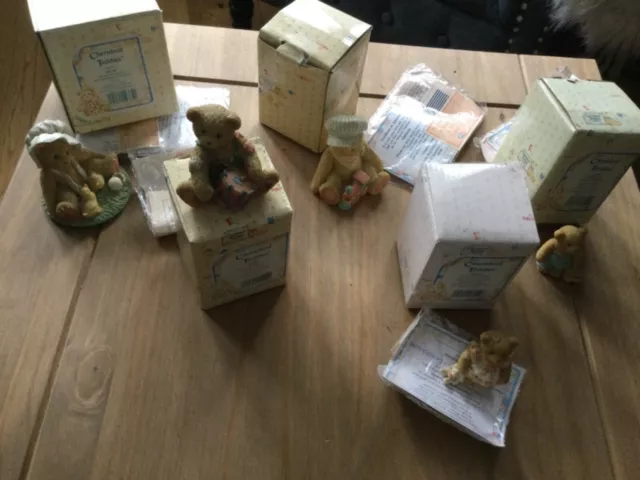 cherished teddies bundle x5 with boxes