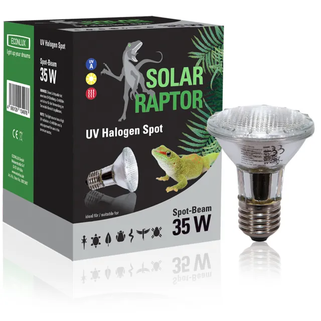 SolarRaptor UV Halogen Spot 35W PAR20 - Terrarien UV Beleuchtung