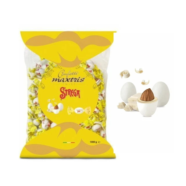 Confetti Maxtris Twist Gusto Liquore Cioccolato Bianco Strega Colore Bianco 1Kg