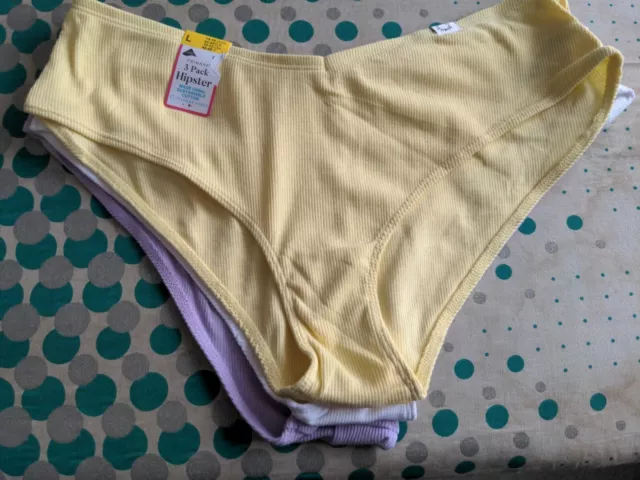 PRIMARK 3 PACK of Underwear Hipster Knickers Size L UK 14-16 BN £15.00 -  PicClick UK