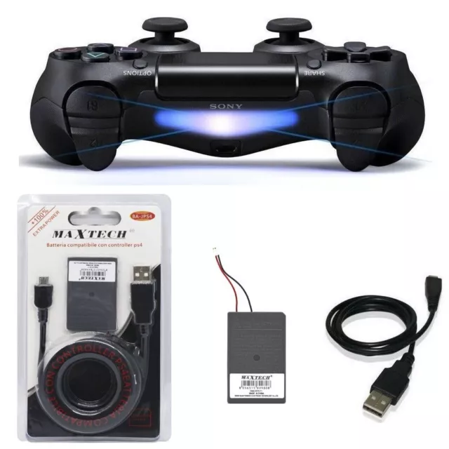 Batteria Compatibile Controller Ps4 Dualshock V1+ Cavo Di Ricarica Playstation 4