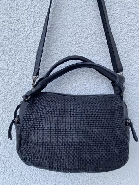 HARBOUR 2nd Henkeltasche Crossbody Bag Schultertasche echtes Leder schwarz