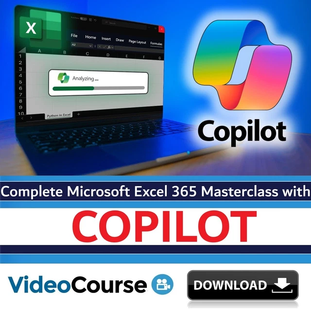 COMPLETE MICROSOFT EXCEL 365 Masterclass with Copilot Training Video ...