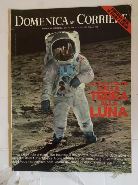Lotto di 7 numeri del giornale Domenica Del Corriere anno 1969 da collezionismo