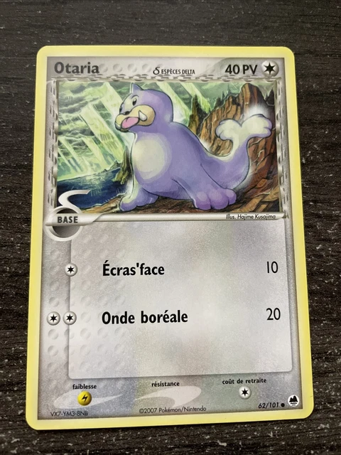 Otaria Commune - Pokemon 62/101 Ex Ile Des Dragons Neuf Fr