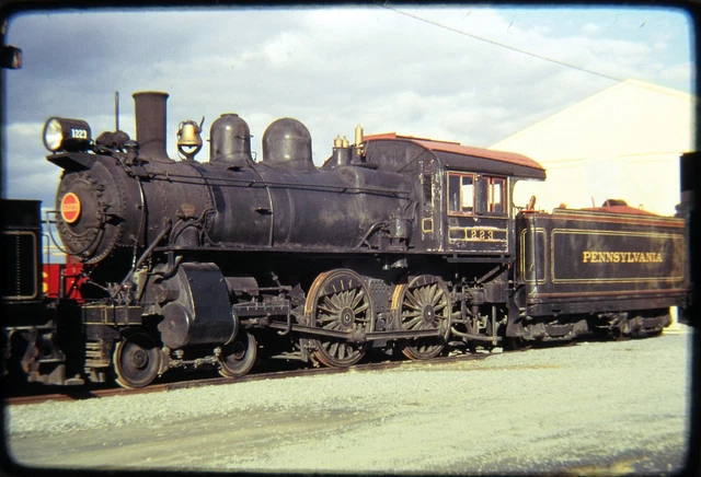Duplicate Railroad Slide DSLD Pennsylvania PRR 1223 Steam 4-4-0