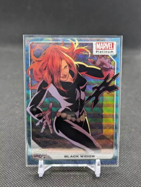 2023 Marvel Platinum Blue Surge Parallel #89 Black Widow SP