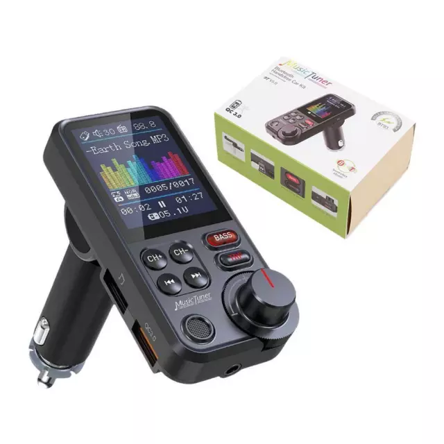 BT93 Car Wireless Bluetooth Radio FM Transmitter MP3 V6Q Audio Charging 2