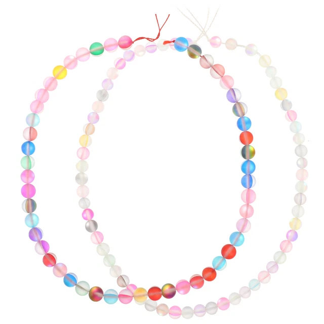 2 cordes bijoux en cristal perles en verre Bracelets artisanat Perles 5