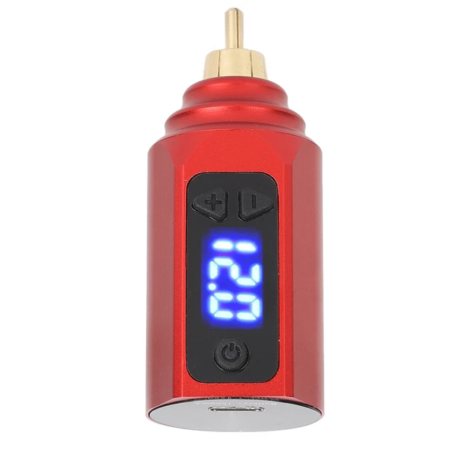 Tattoo Wireless Power Supply LED Display USB Rechargeable 1500mAh Tattoo Pen Zz1