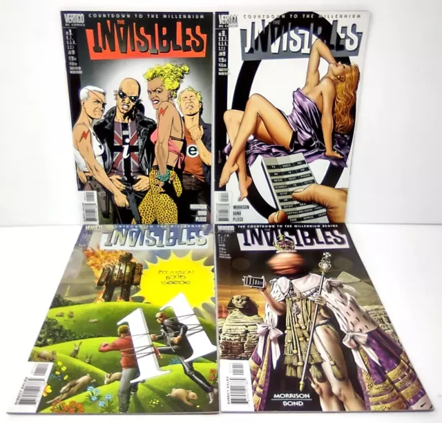 The Invisibles Volume 3 Issues 9 10 11 12 DC Vertigo Comics 1999 4 Parts FN