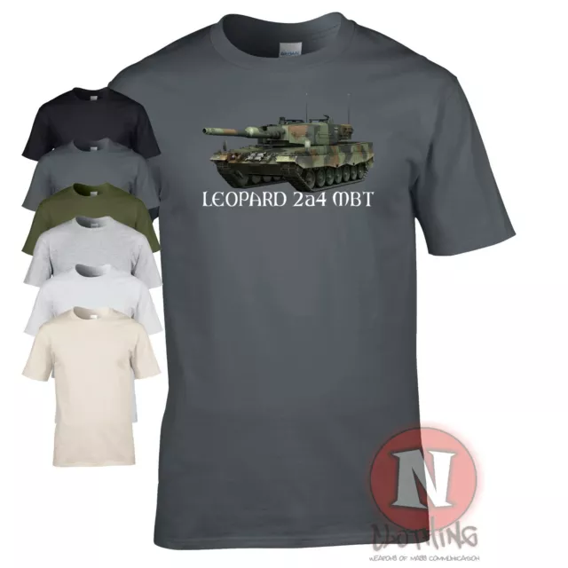 Leopard main battle tank T-shirt Modern German army military vehicle