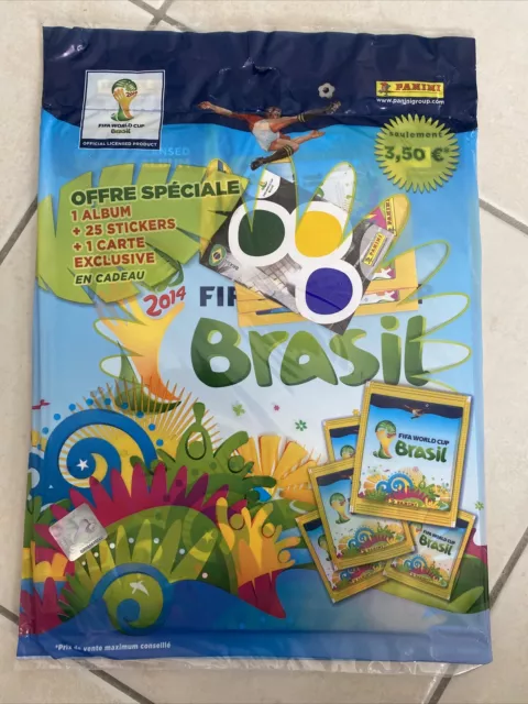 Panini World Cup WC Brasil Brazil 2014 - Album Vide Empty Blister + 5 Pochetâtes