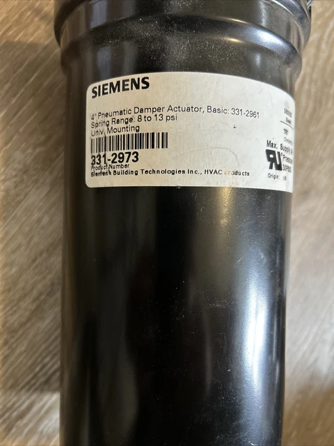 331-2973   4 Inch Pneumatic Damper Actuator 8-13 Psi Spring Range
