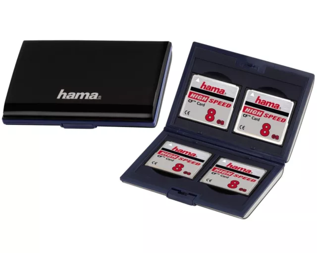 Hama Carte Mémoire - Sac Box Boîtier Rigide Étui 4x Compact Cf I II Carte Card