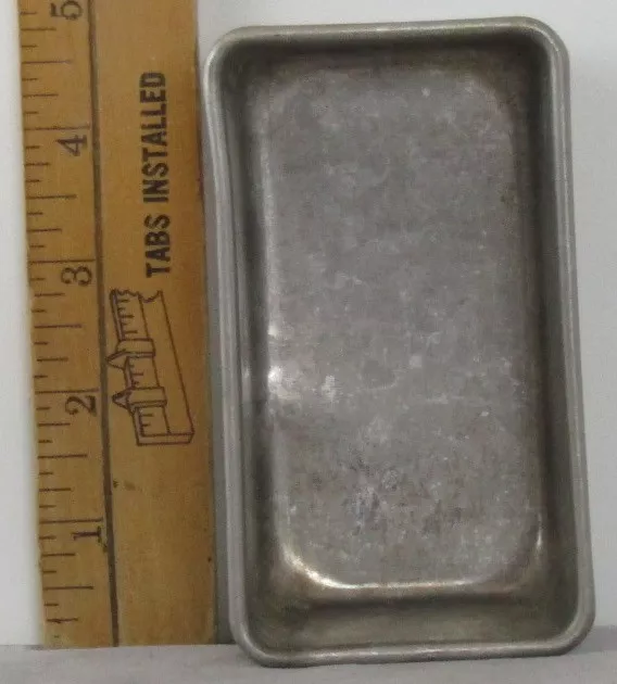 EUC Mini LOAF PAN Metal ALUMINUM 4.25” Long x 2.5” wide x 1.5” high