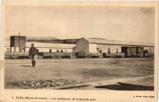 CPA AK Geiser 4 TAZA Les batiments de la grande gare MAROC (757865)