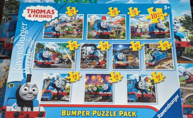 Thomas and Friends Bumper 10 X Puzzle Pack Ravensburger Childrens Puzzles