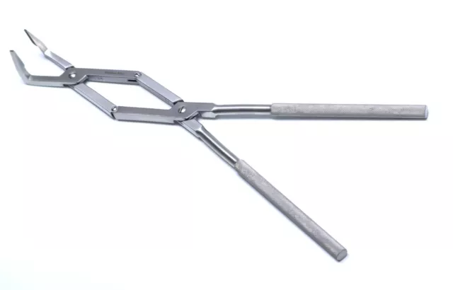 Equine Dental Fragment Forceps Stainless Steel Overall Length 17.5"