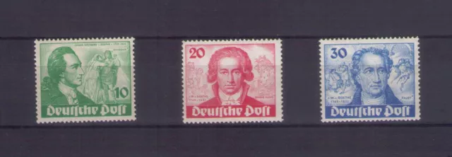 Berlin - Mi.Nr. 61 - 63 - 200. Geburtstag von J.W. von Goethe -sauber postfr. **