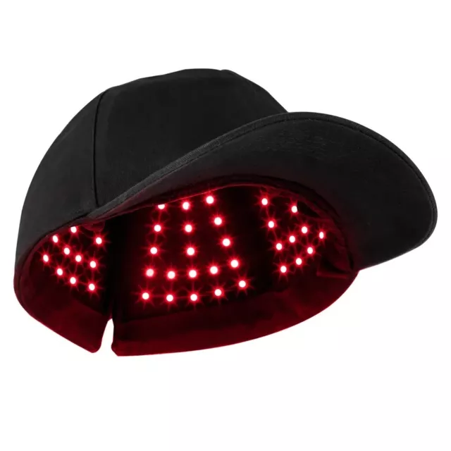 LED Red Light Therapy Cap Infrared Laser Hair Regrowth Hat Helmet Loss Treatment