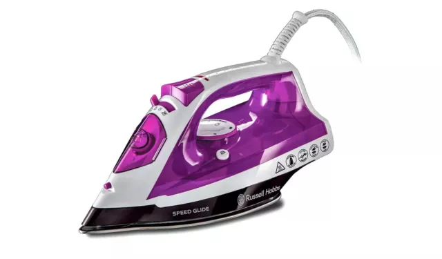 Russell Hobbs Speed Glide Corded Stainless Steel Steam Iron 2400W BRANDNEW BOXED