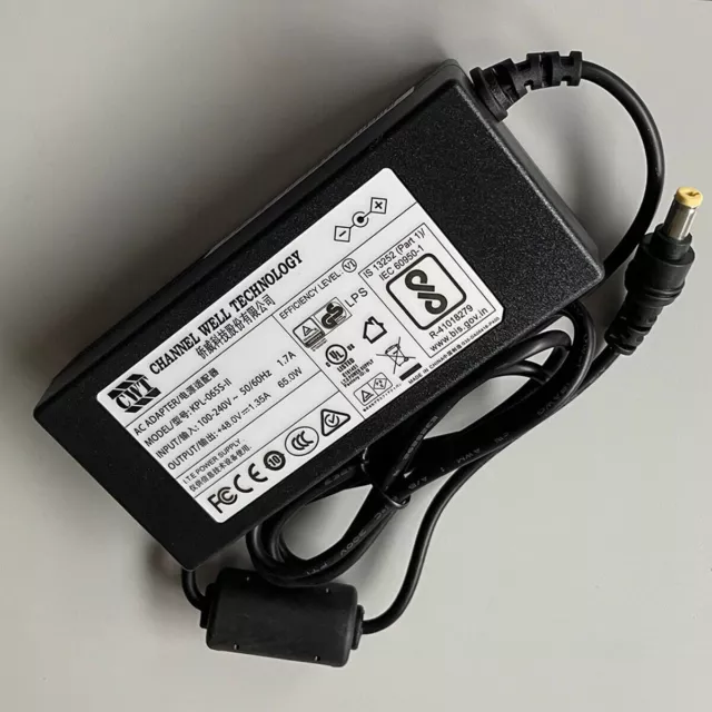 1PCS New Power Adapter KPL-065S-II For CWT Hikvision DVR 48V-1.35A Round Mouth