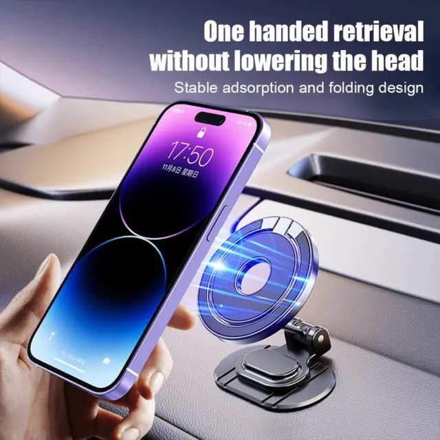 360° Rotation Strong Magnetic Mag Safe Air Vent Car Mount Dashboard Phone Holder