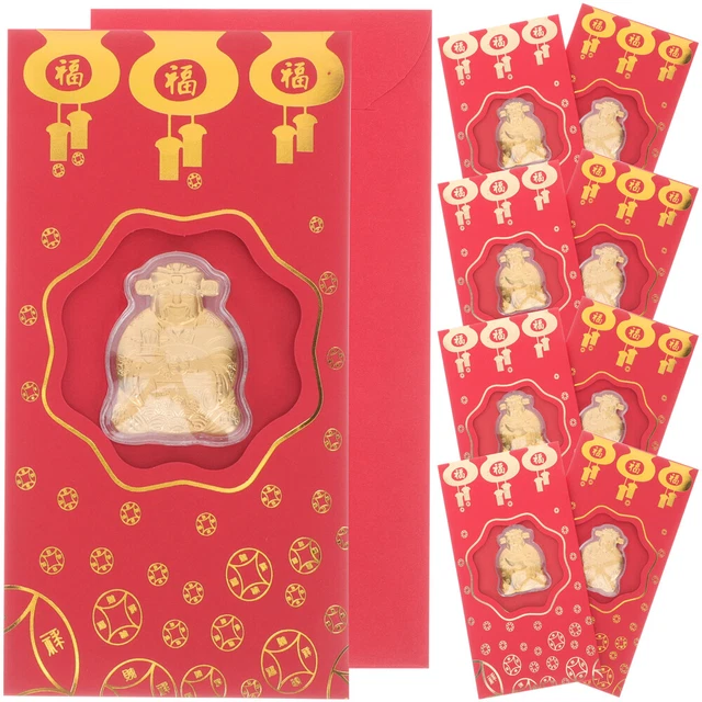10 sobres rojos estilo tradicional chino estilo tradicional chino
