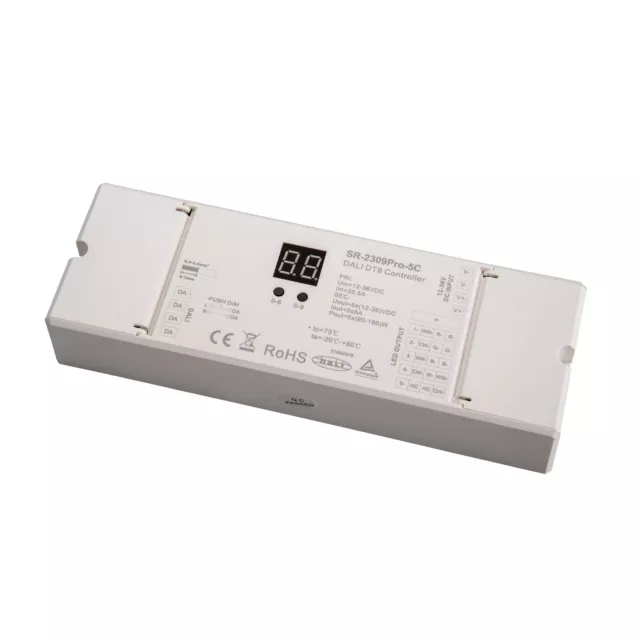 LED CONNEX RGBWA 5 Channels DT8 DALI Dimmer SR-2309PRO-5C