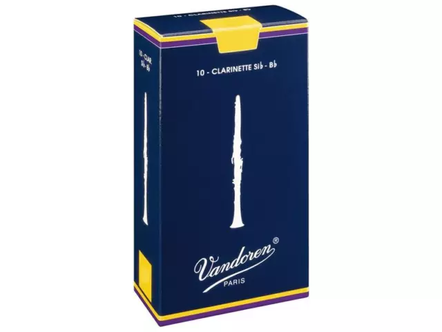 VANDOREN CR102 10 ANCE PER CLARINETTO Sib SIBEMOLLE MISURA n° 2 ANCIA CLASSIC