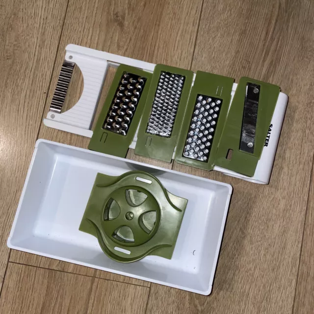 Salter Mandolin 4-in-1 Slicer, Grater, Shredder & Container Food Preparing Tool