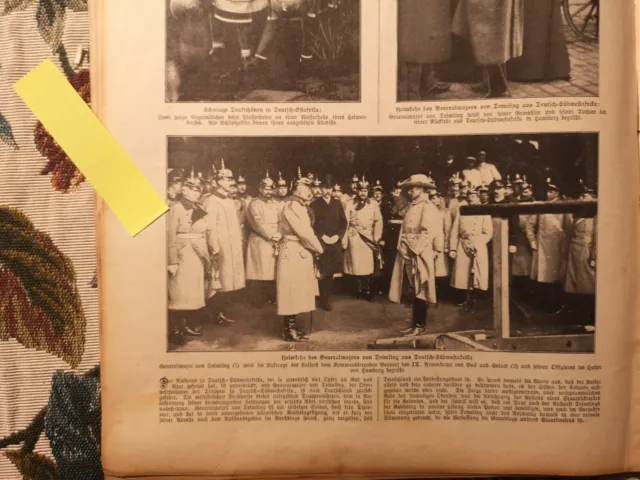 1906  Sonntagszeitung 35 Kolonien Ostafrika Südwest Korfu Berlin Rauleshof