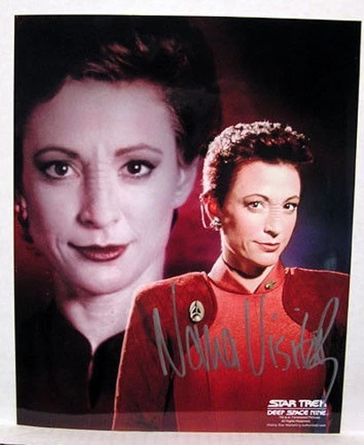Nana Visitor (Kira ) Star Trek Deep Spazio 9 Autografo Con COA