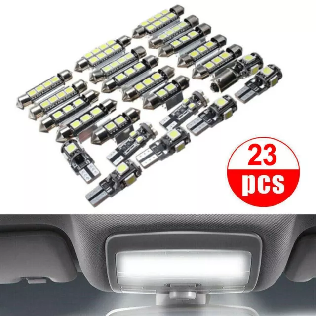 23x Innenraumbeleuchtung Lampe LED Auto Licht T10 SMD Birne 5050 Leselicht